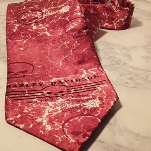 Harley Davidson 2007 Distressed Skull Tie Necktie